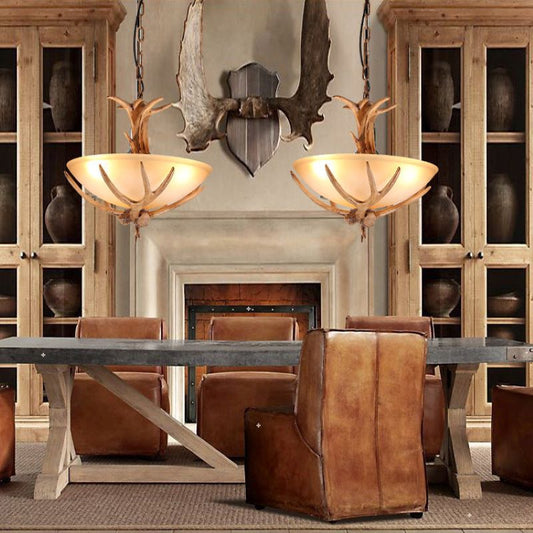 Silva Retro LED Pendant Light Wood Glass Dining Room/Living Room