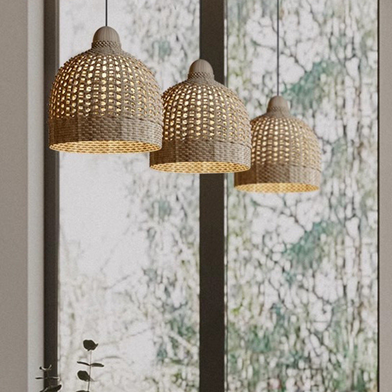 Muto Suspension Rétro Japonaise en Bambou pour Maison d'hôtes/Chambre