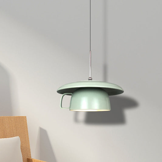 Valentina Rustic Cup Keramik-LED-Pendelleuchte für Wohnzimmer
