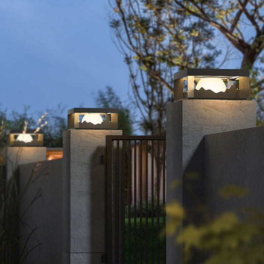 Ray Moderne Mountain Metall-Außenlampe, warmes Licht
