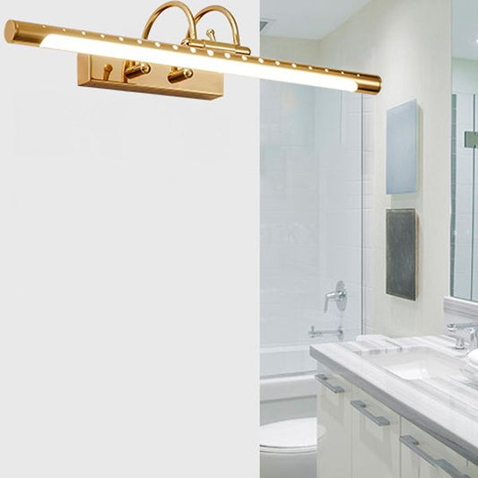Moderne lineare Vanity-Wandleuchte von Tiffany, Gold, Badezimmer/Küche