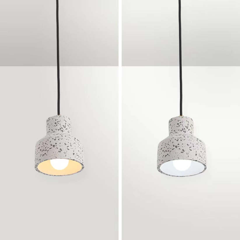 Lampe suspendue Aira, ciment, moderne et industrielle, 4 couleurs