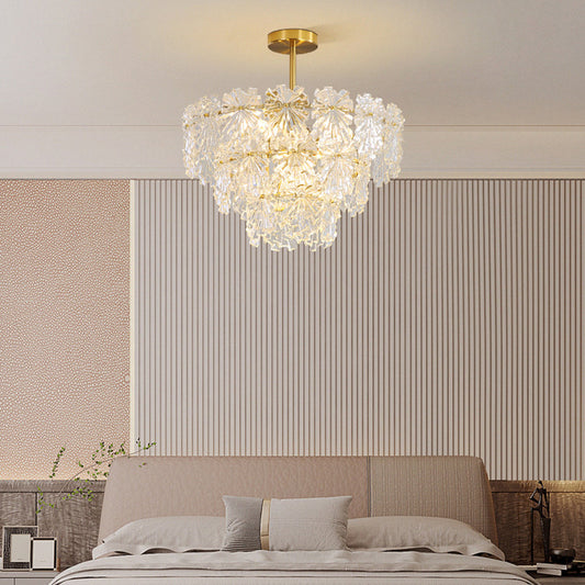 Kristy Elegante gouden hanglamp 3 ringen, metaal/glas