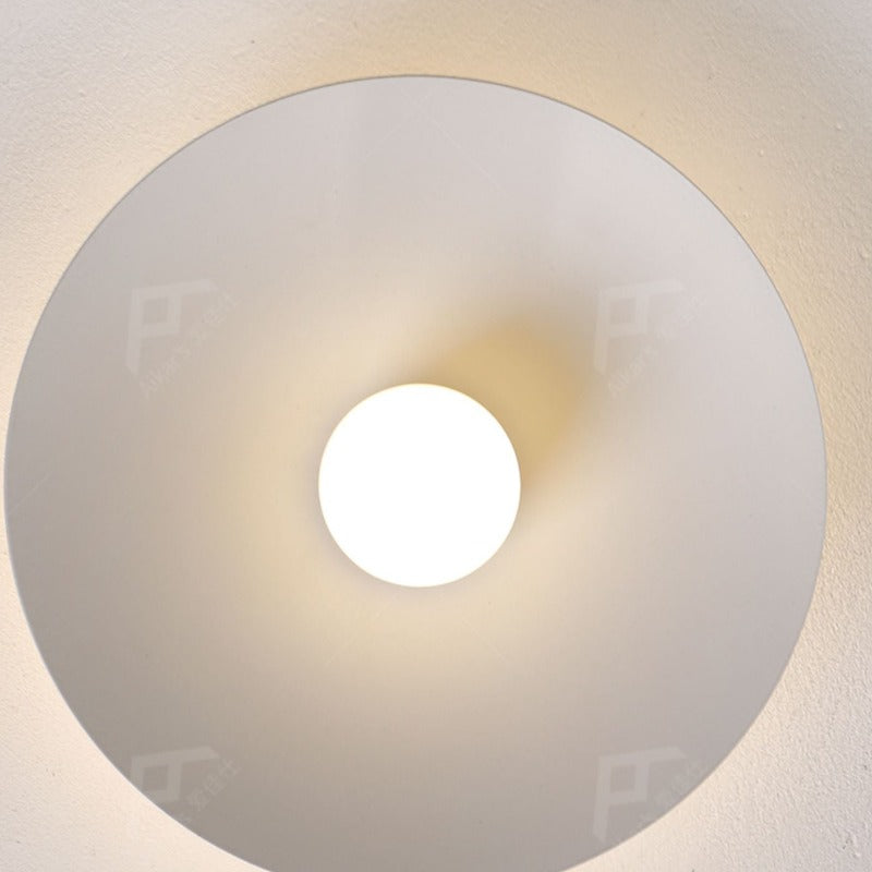 Arisha Modern Flush Mount Ceiling Light White Red Black Metal Balcony