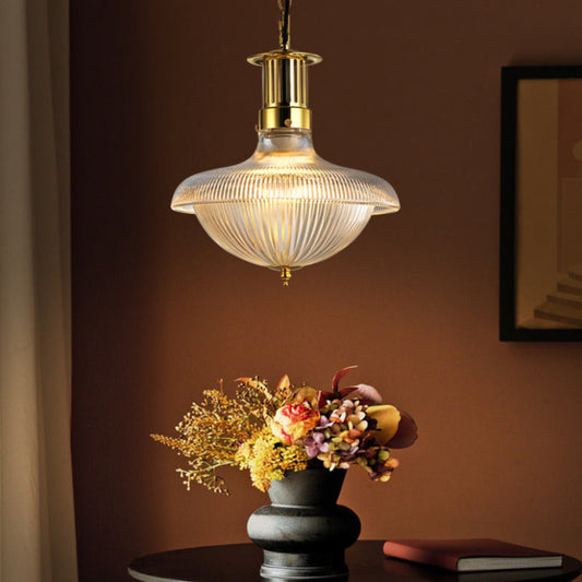 Silva Vintage Industrielle LED-Pendelleuchte aus Glas für Schlafzimmer und Küche