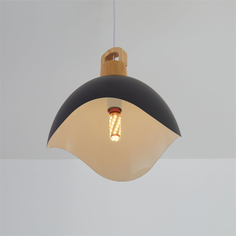 Suspension simple Valentina Colorful Shade, bois et métal