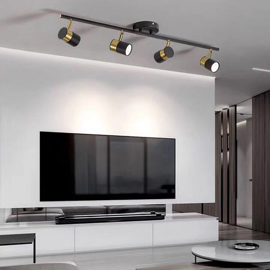 Arisha semi-inbouw plafondlamp, kleurtemperatuur schakelbaar, 4/5 kop