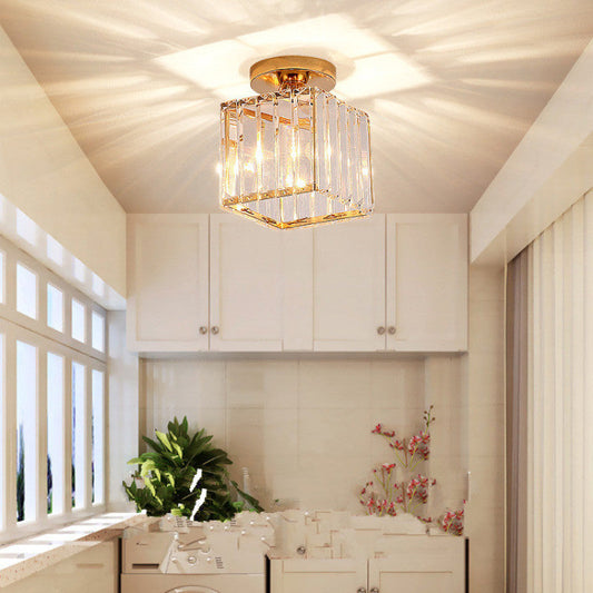 Stonel Modern Metal/Crystal Ceiling Light, 3 Colors