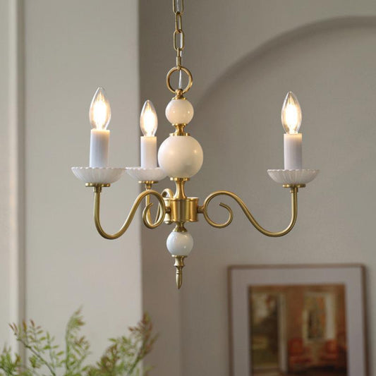 Silva Vintage LED-Kerzenleuchter aus Keramik für Schlafzimmer