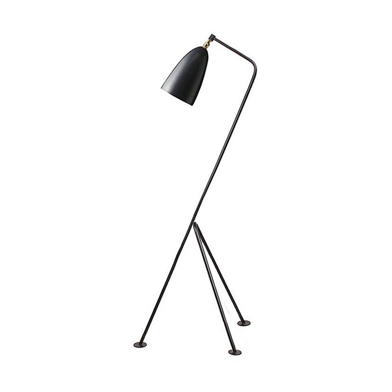 Morandi Moderne Metallbecher-Stehlampe in Schwarz, mehrfarbig