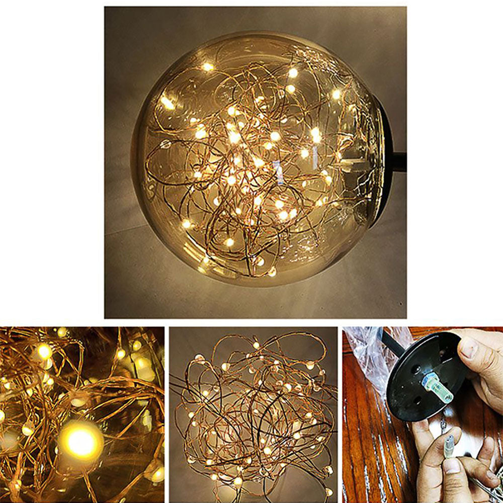 Valentina Wandleuchte Sternenkugel Art Deco, Schwarz/Gold, Schlafzimmer