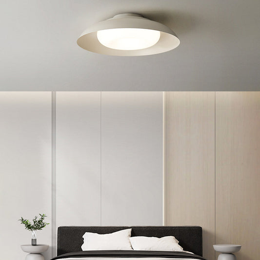 Arisha Nordic Bowl Flush Mount Ceiling Light, White