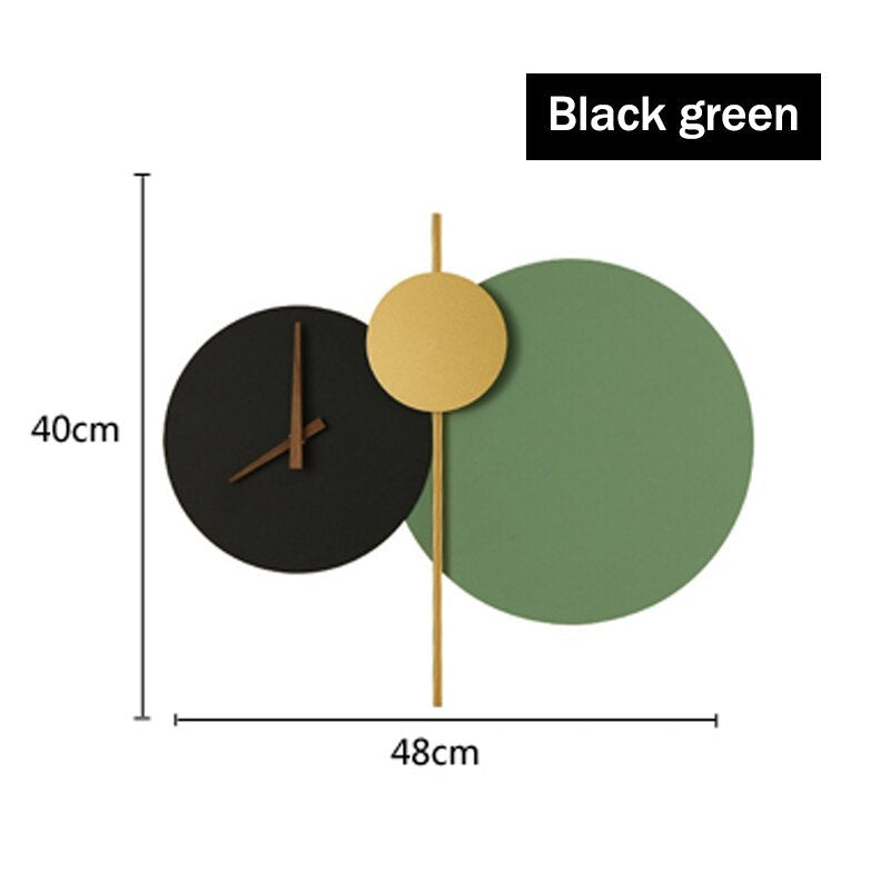 Arisha Moderne Uhr Metall lackierte Wandleuchte LED-Licht Schlafzimmer