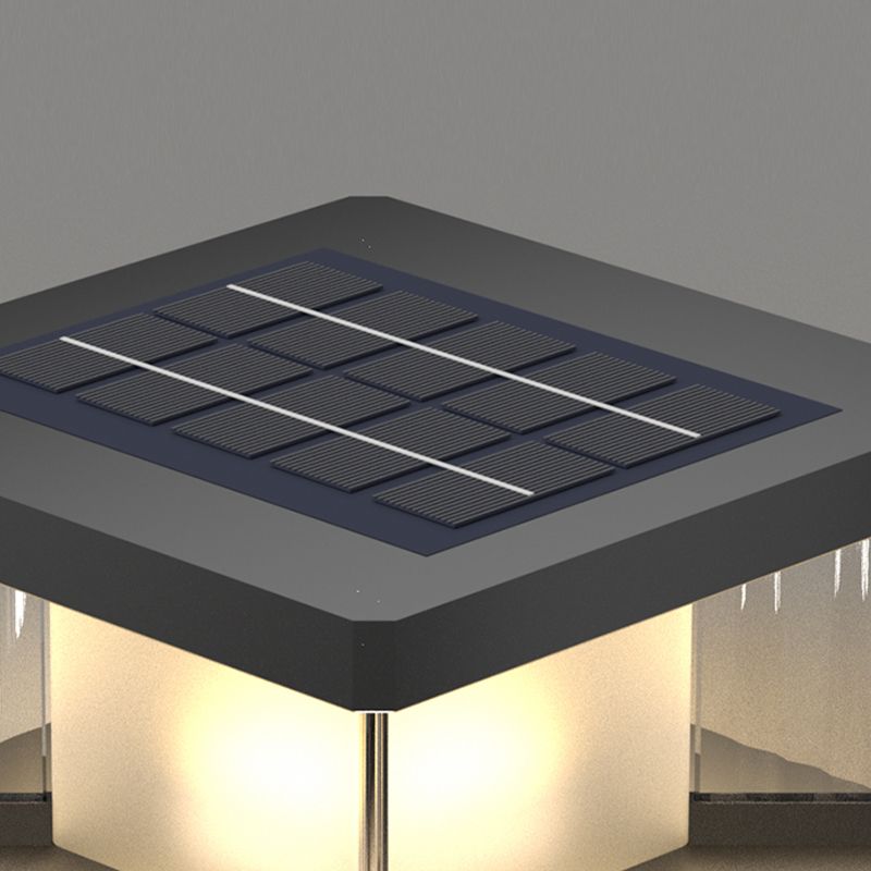 Ray Contemporary LED-Wandleuchte, rechteckig, aus Metall, Schwarz