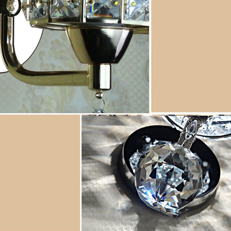 Kristy Vintage Zylinder-Nachttischlampe aus Metall, Gold/Chrom