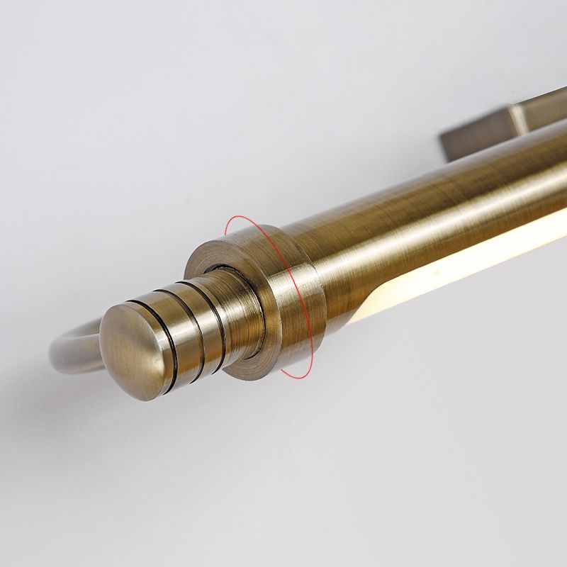 Arisha moderne lineare Metall-Waschtisch-Wandleuchte, Gold
