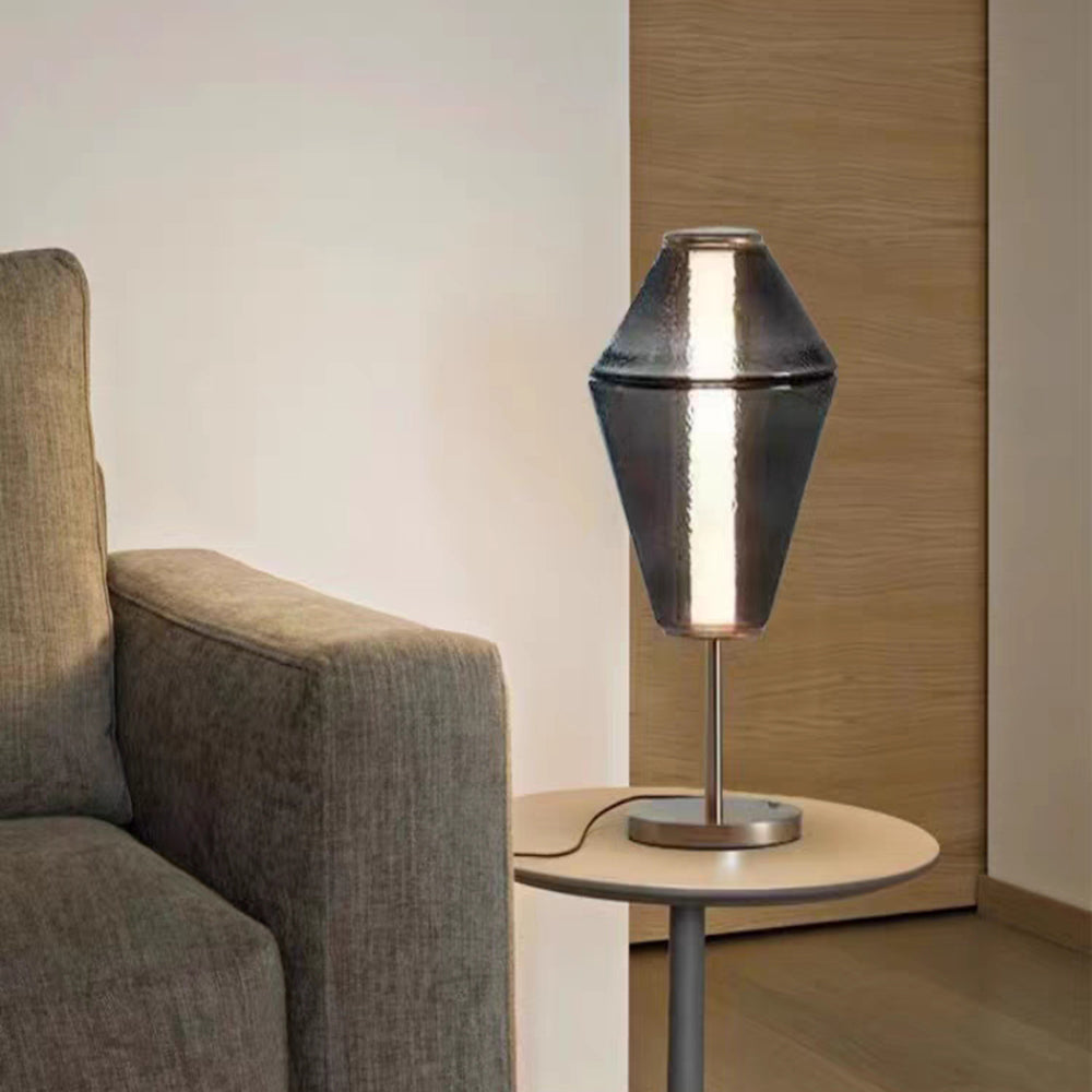 Evette Nordic Modern Black LED Pendel-, Steh- und Tischlampe, Glas