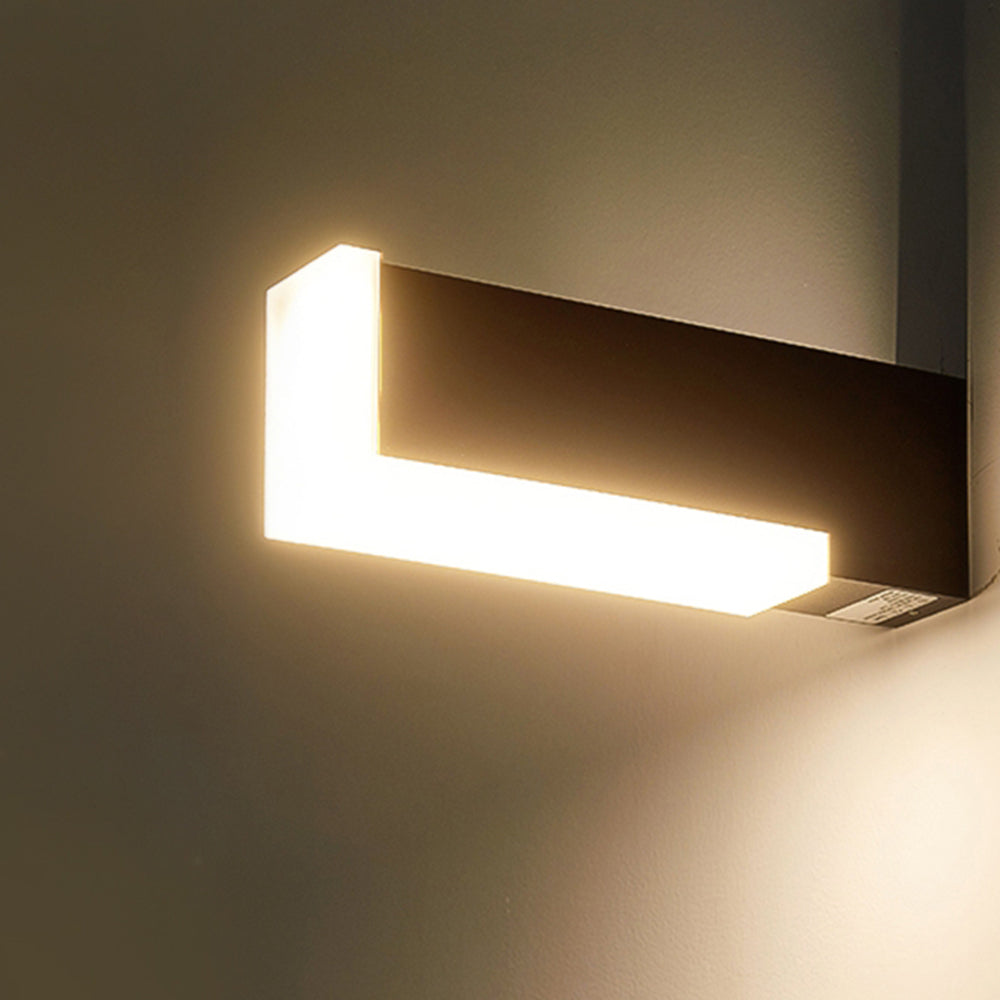 Ray Moderne geometrische Außenwandleuchte, Schwarz