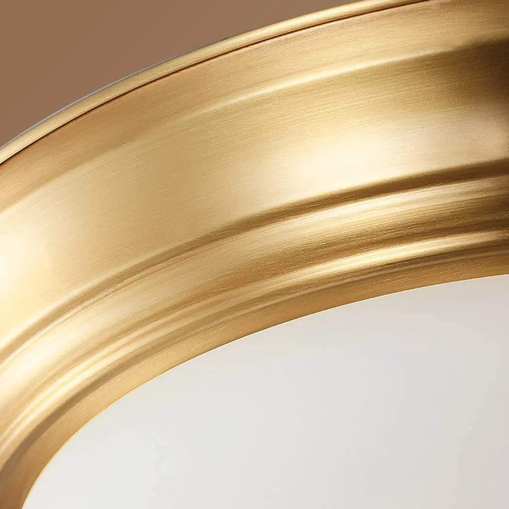 Arisha Flush Mount Ceiling Light Brass Retro LED Living Room Bedroom