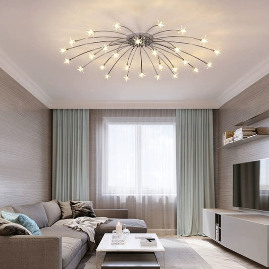 Arisha Art Deco Starry Flush Mount Ceiling Light