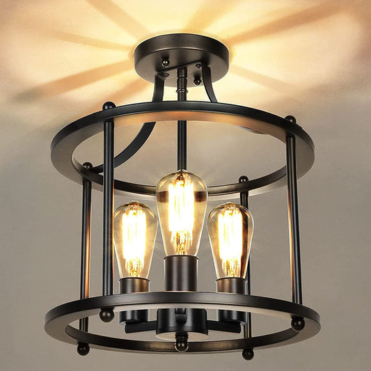 Austin Inbouwplafondlamp Lantaarn Industrieel