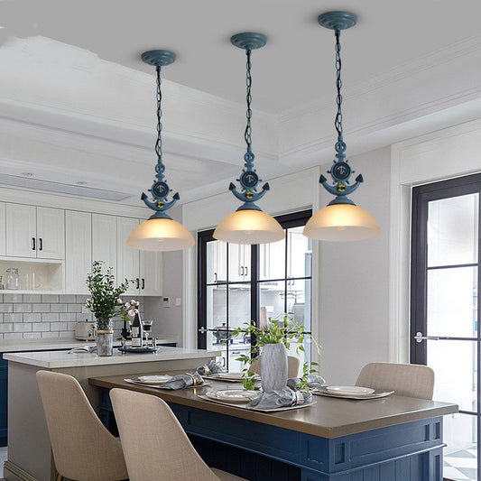 Silva LED Pendant Light Black Glass Bar/Dining Room/Living Room