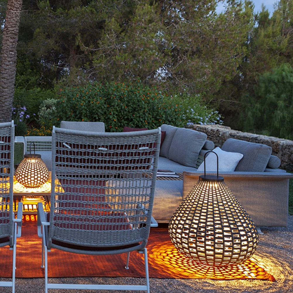 Ray Vintage Lantern Metall Stehlampe, Braun, Outdoor
