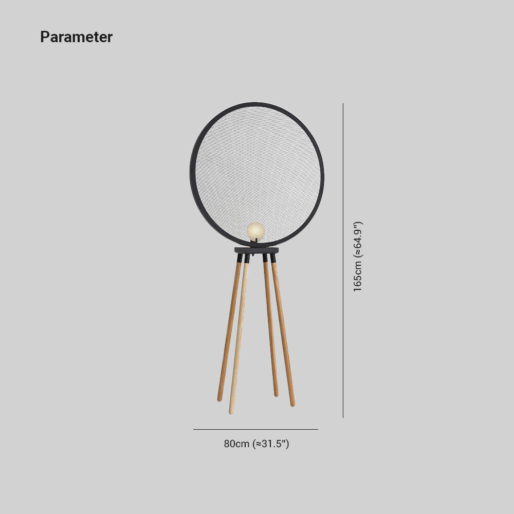 Cooley modernes Design minimalistische Stehlampe, Metall und Holz