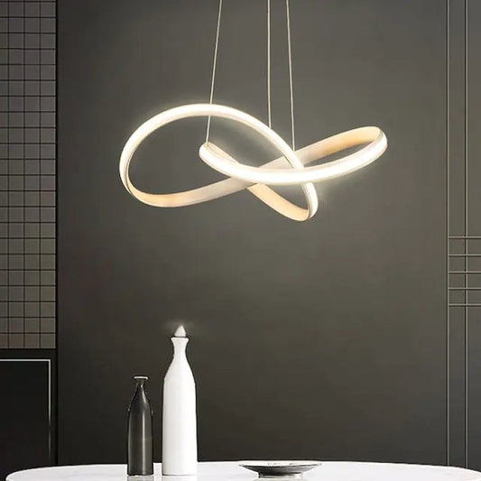 Arisha Modern Led Pendant Light, Black/White, Living Room/Bedroom