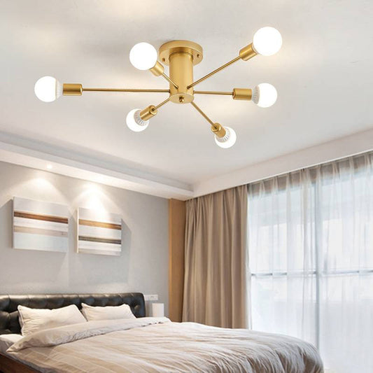 Silva Modern Simple Flush Mount Ceiling Light, 6/8/10 Heads