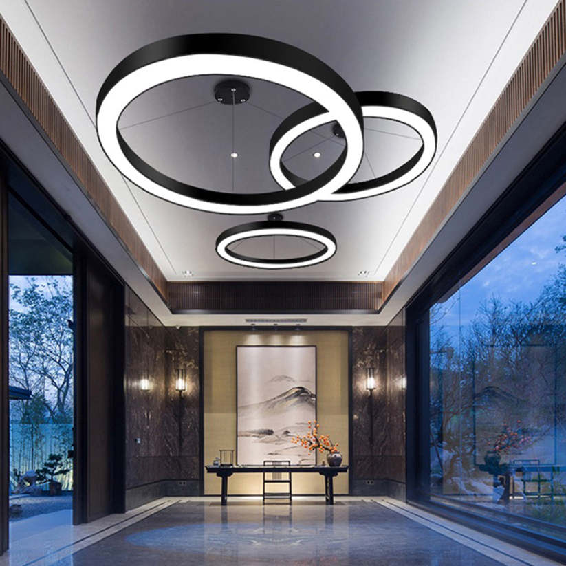 Arisha Minimalist Ring Pendant Light, Bedroom