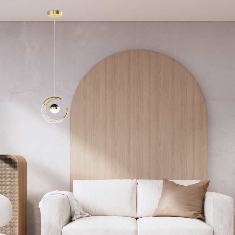 Arisha Moderne LED-Pendelleuchte Sternenhimmel, Schwarz/Gold