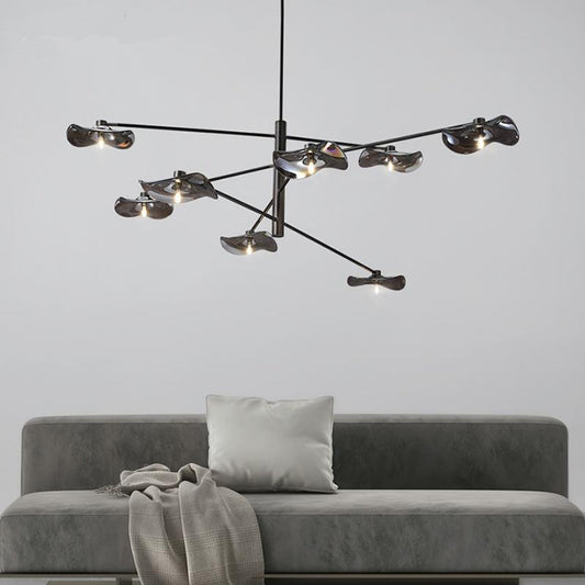 Arisha Modern Branch Metal Pendant Light, Clear/Multicolor