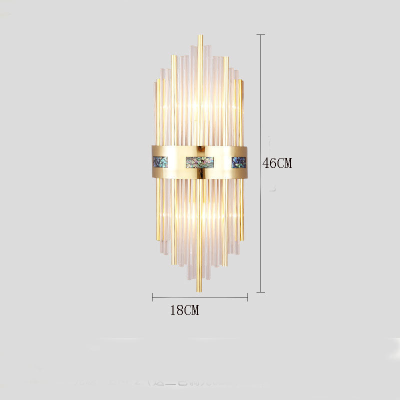 Lampe de chevet applique murale Kristy Crystal, ∅18CM