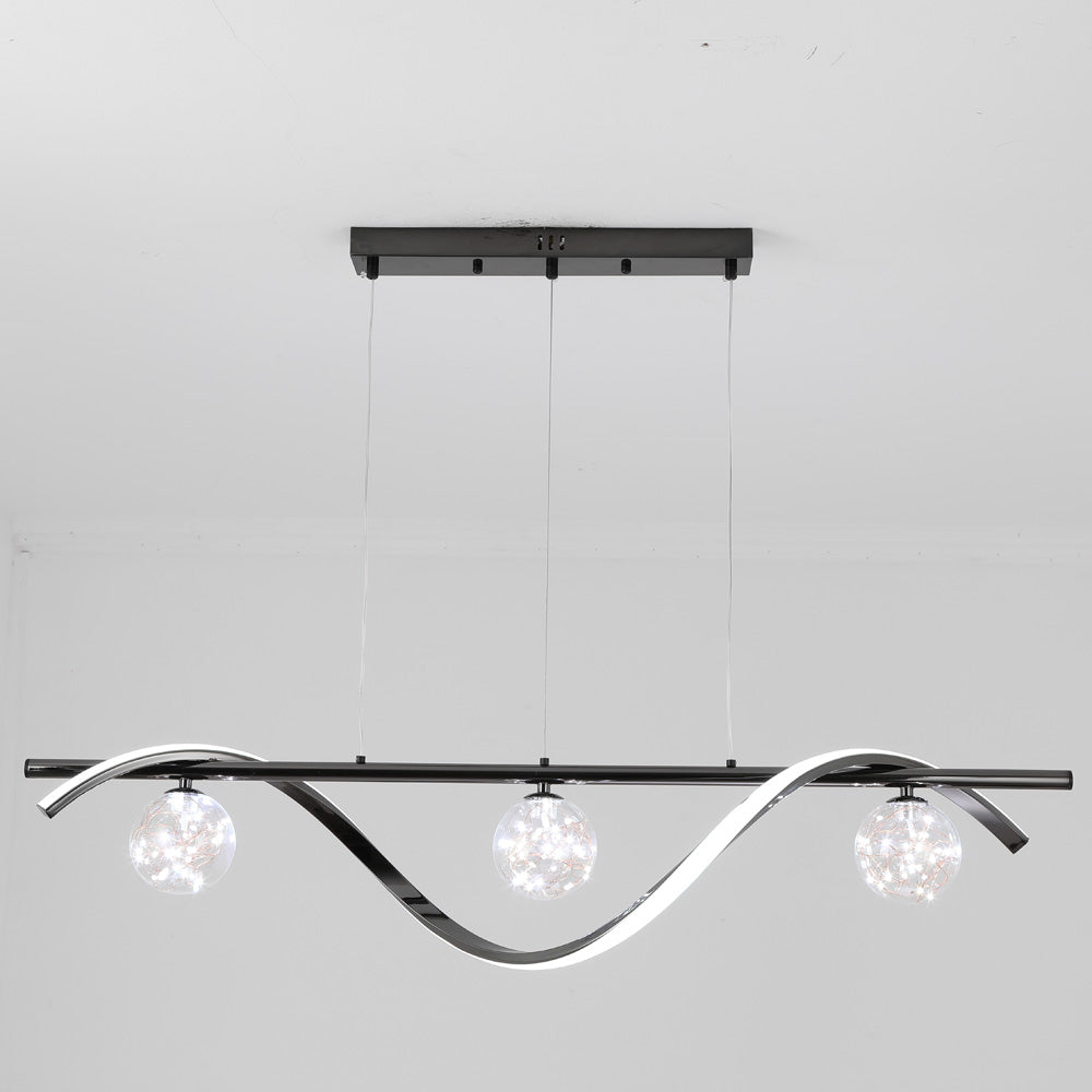 Arisha Graceful Arc avec globes en verre Suspension