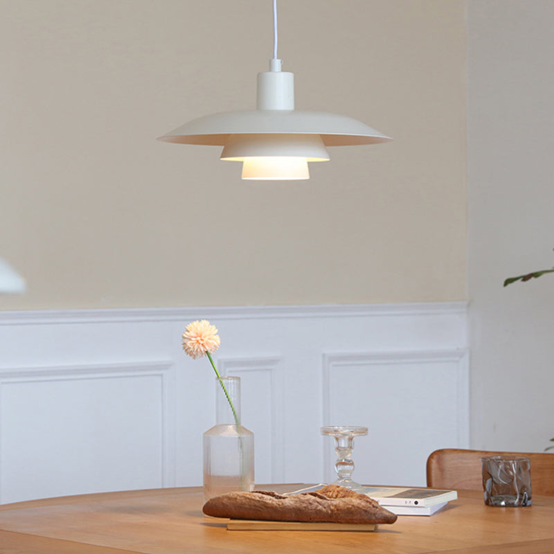Valentina Moderne LED Hanglamp Wit Hout Metaal Slaapkamer
