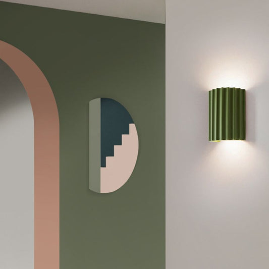 Cora Semi-cylindrical Resin Wall Lamp