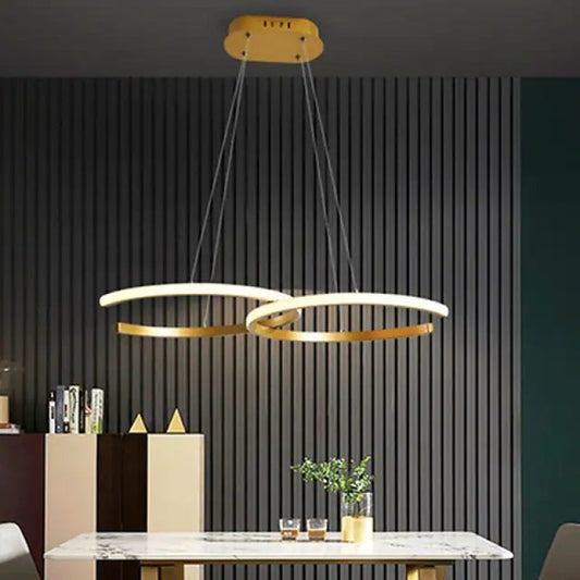 Arisha moderne minimalistische hanglamp, dubbel-C