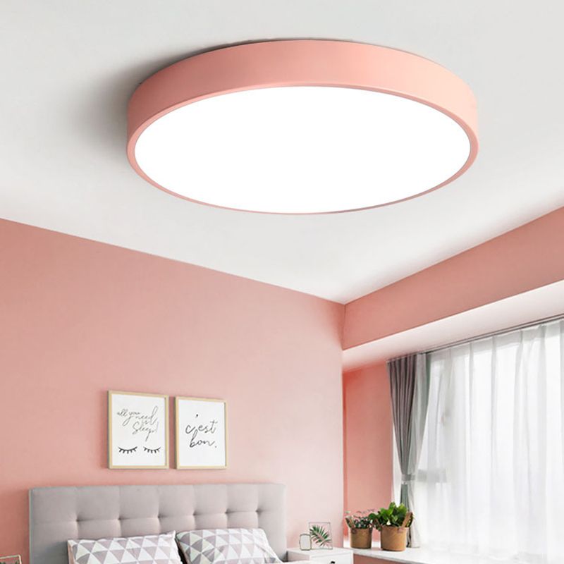 Plafonnier Valentina Rond Encastré, Jaune/Bleu/Vert/Rose/Gris, Chambre