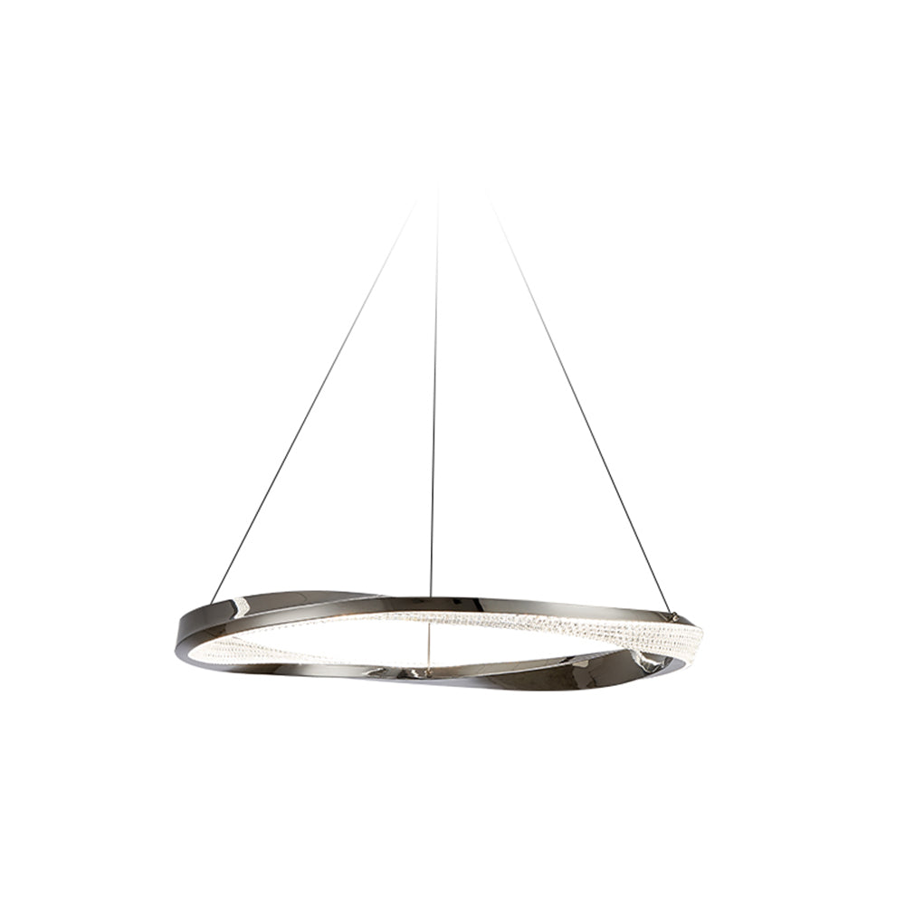 Arisha Minimalist Ring Spiral Shape Pendant Light,Gold