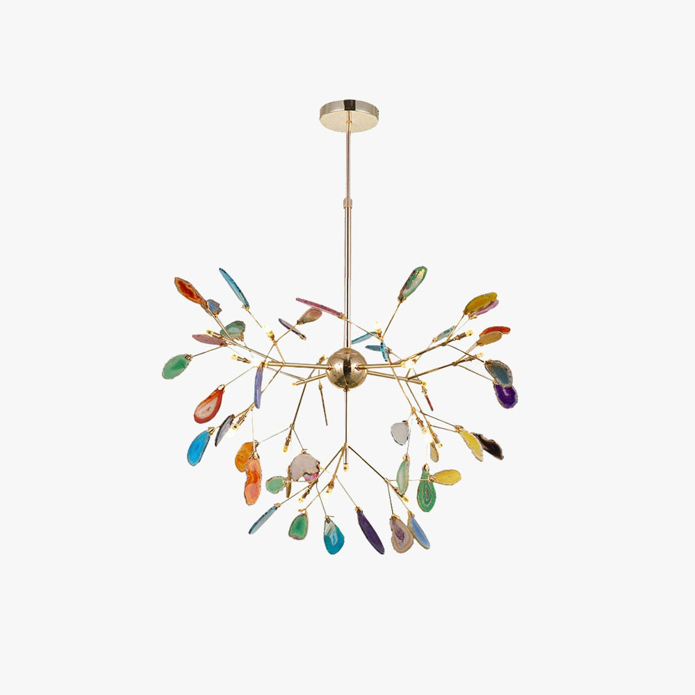 Arisha Flower Branch Semi-flush Mount Ceiling Light, 4 Colour