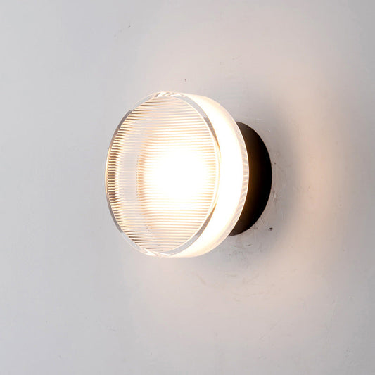 Lampada da parete moderna in metallo Arisha Mini Bowl, nero/oro