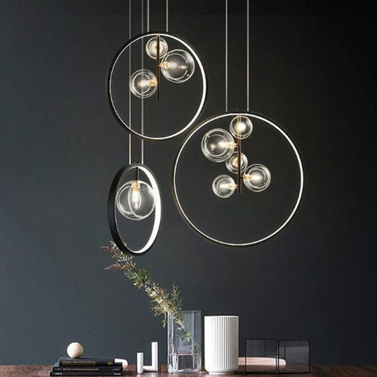 Arisha Nordic Glass Bubbles LED moderne Pendelleuchte für Esszimmer