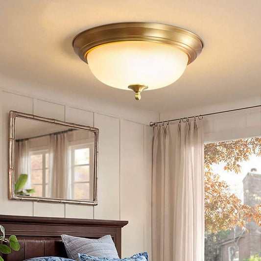 Arisha inbouwplafondlamp messing retro LED woonkamer slaapkamer