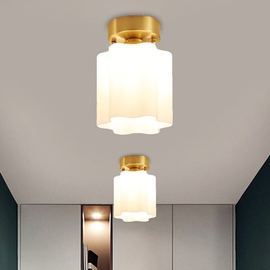 Arisha Retro Metal Flush Mount Ceiling Light Brass
