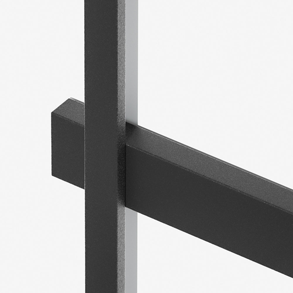 Ray Minimalist Duo-Linear Outdoor Wall Lamp, Black