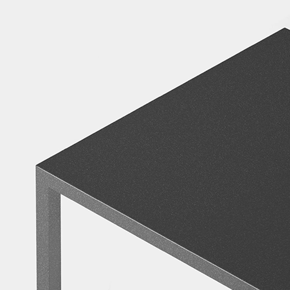 Ray Minimalistische rechteckige Solar-Außenbodenlampe aus Metall