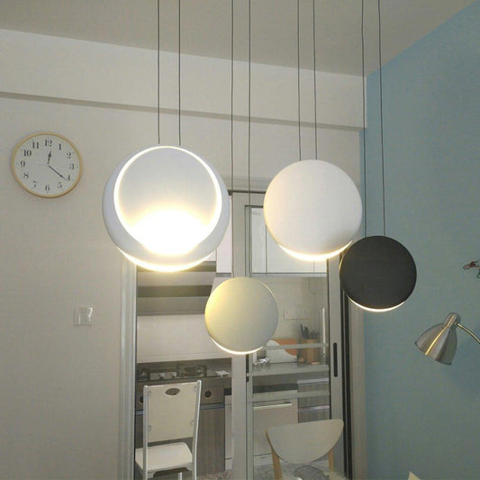Arisha Moderne Pendelleuchte, Metall, Schwarz/Weiß/Grün/Grau