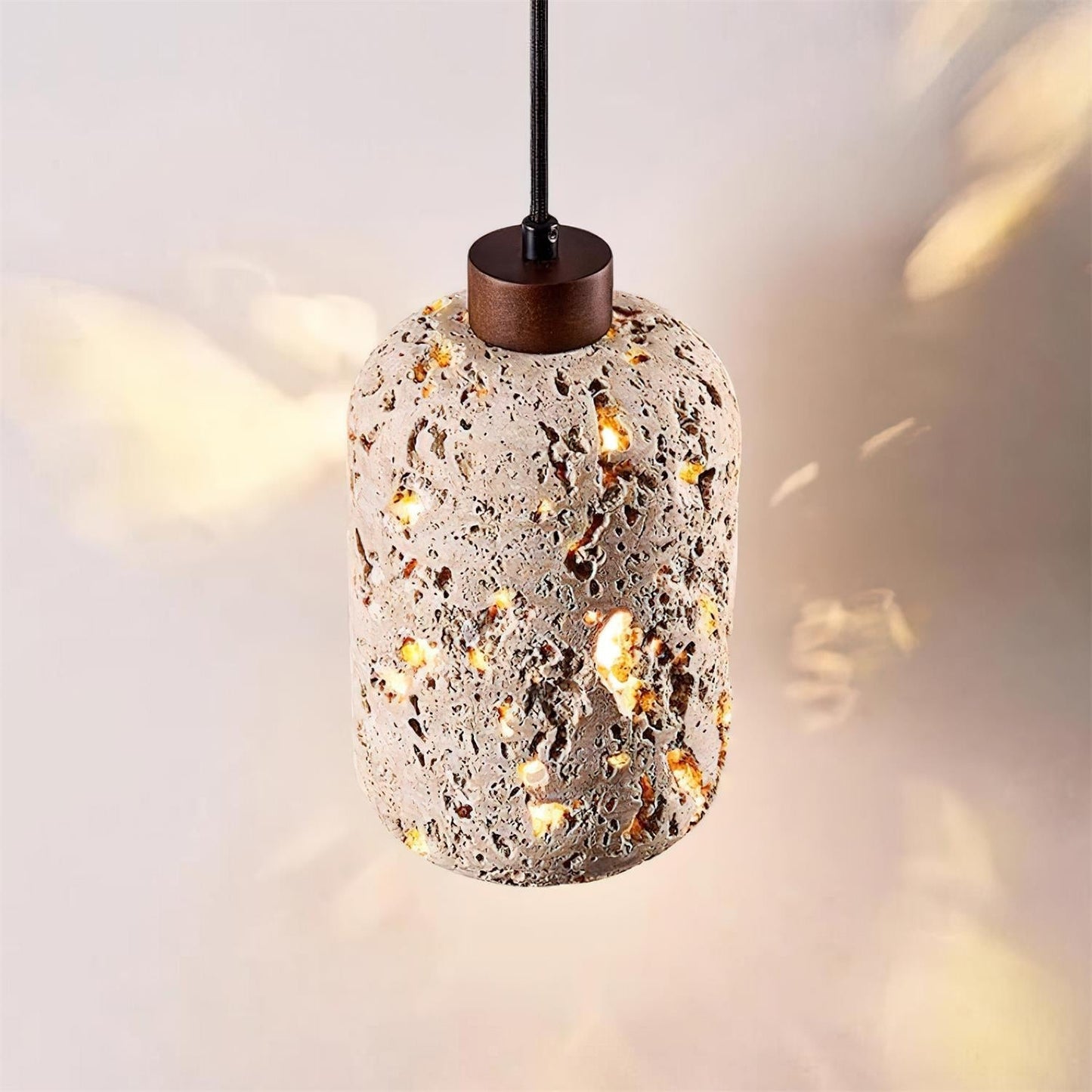 Eryno Concrete Travertine Pendant Light
