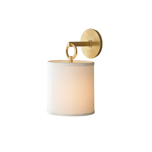 Iris Wall Lamp Farmhouse Fabric Cylindrical